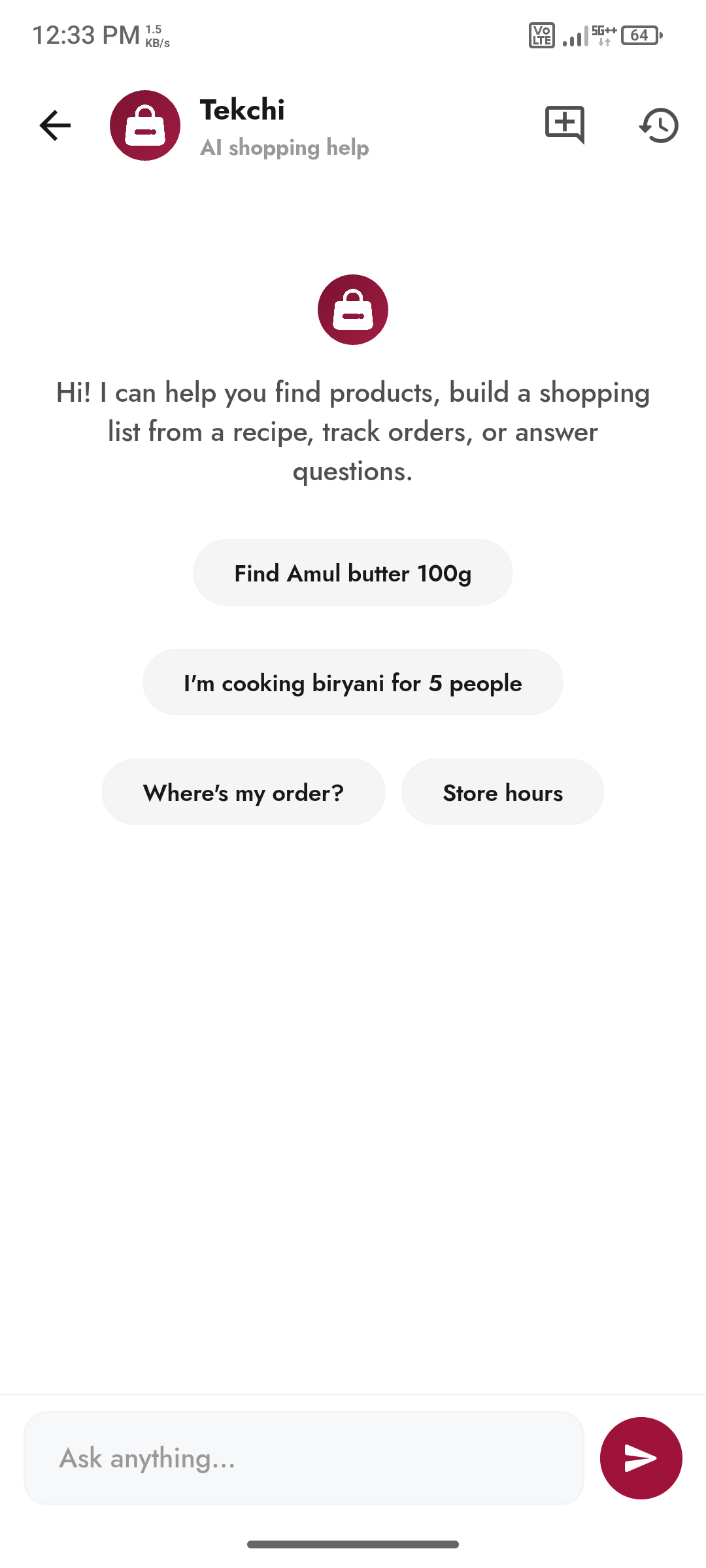 AI shopping assistant