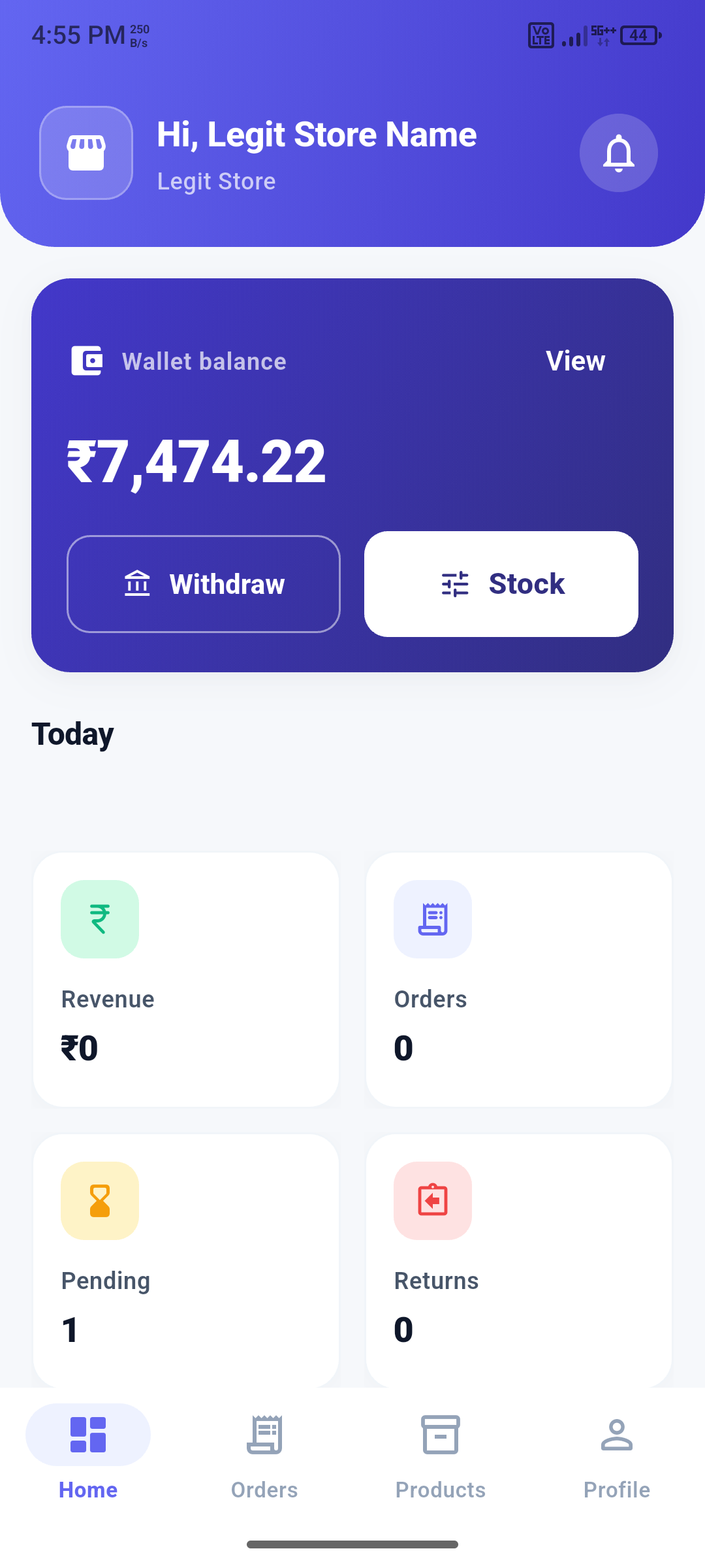 Seller app